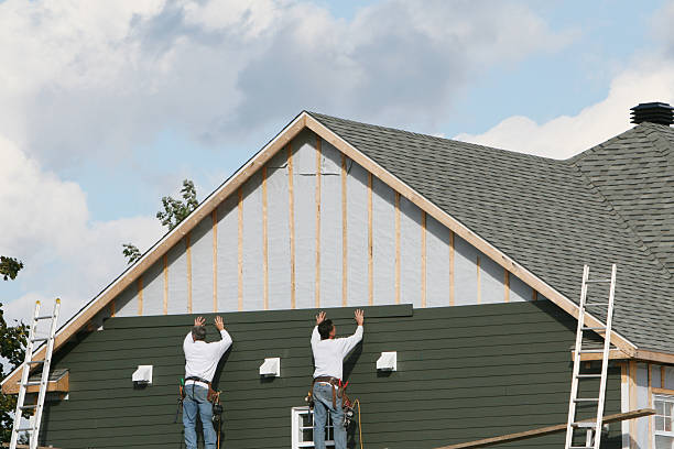 Professional Siding Installation technician working in North Branford, CT